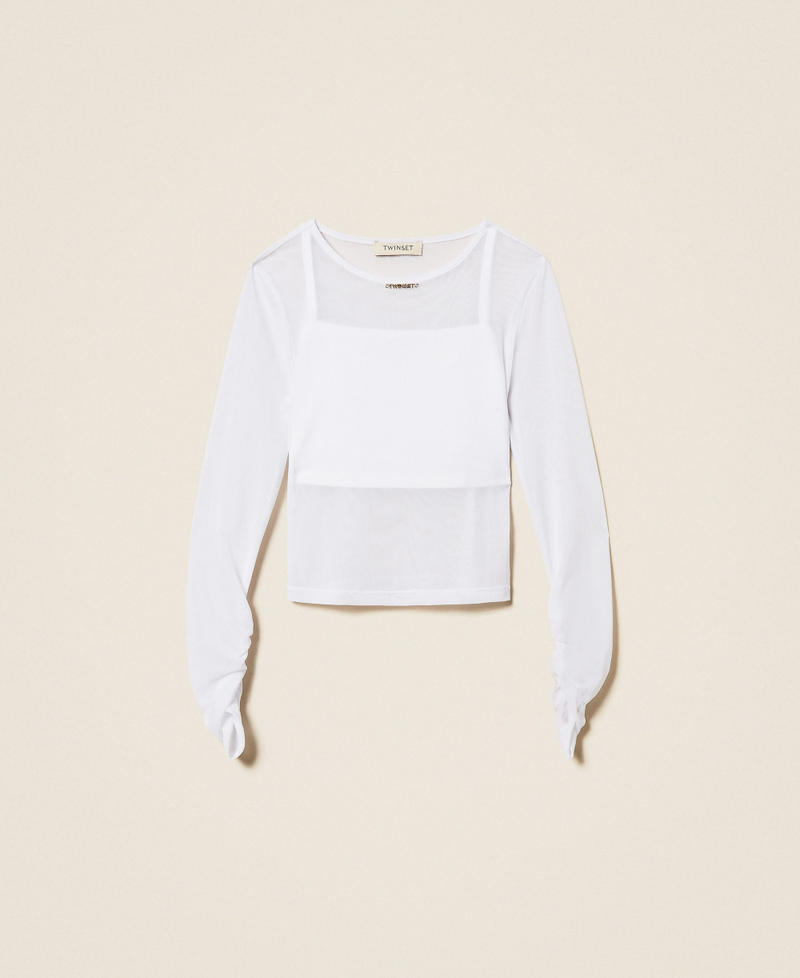 Tulle top with gathering Off White Girl 261GJ2183_00526_S0