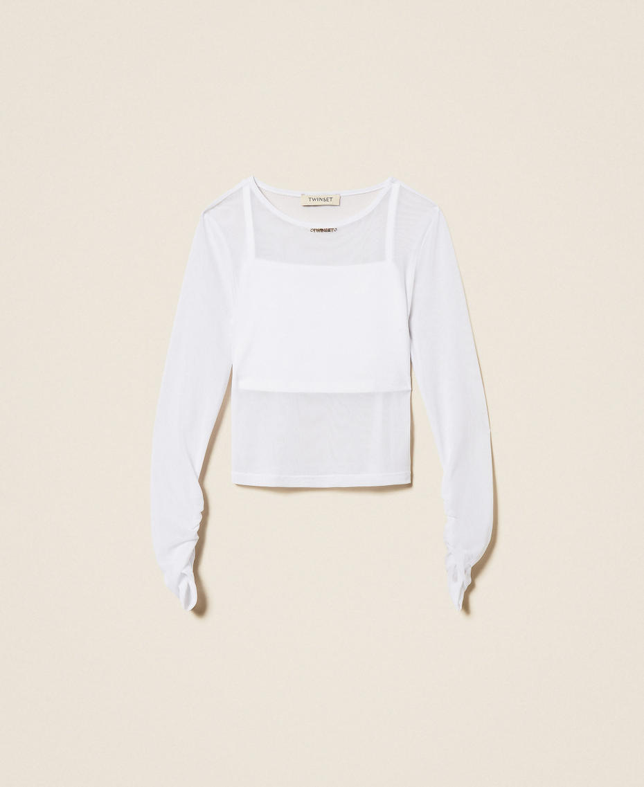 Tulle top with gathering Off White Girl 261GJ2183_00526_S0