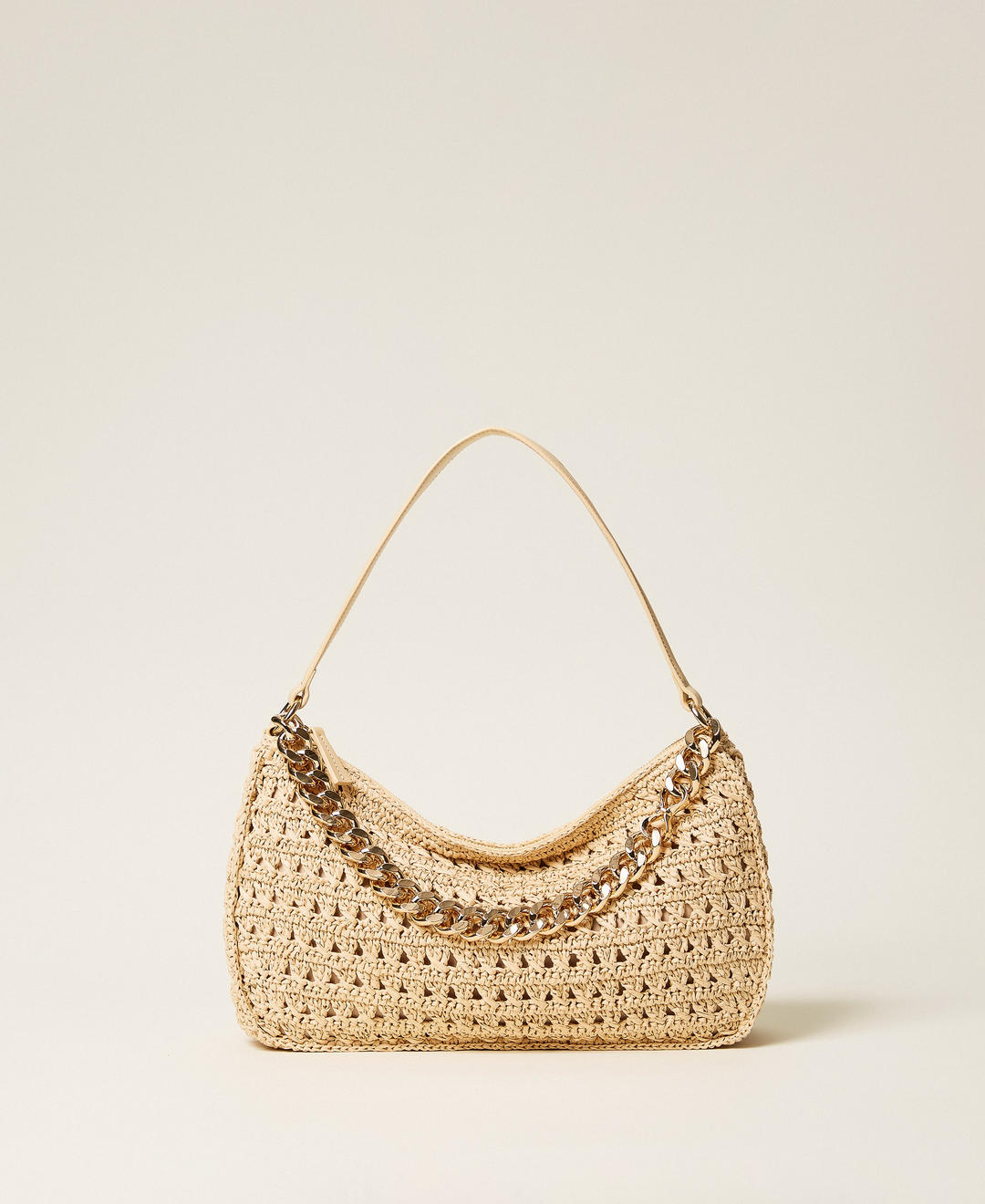 Grand sac " Liliane " en raphia au crochet