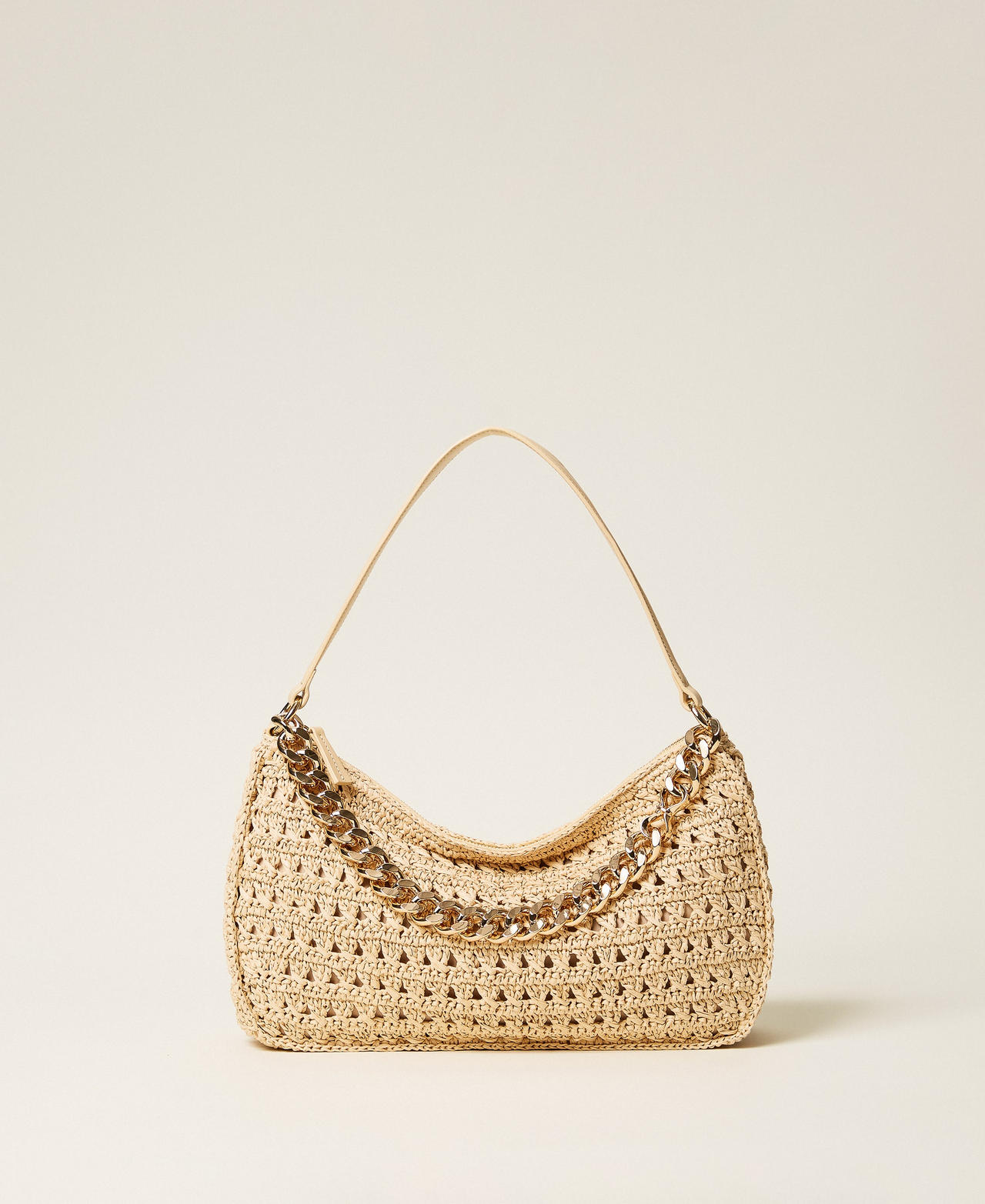 Grand sac « Liliane » en raphia au crochet