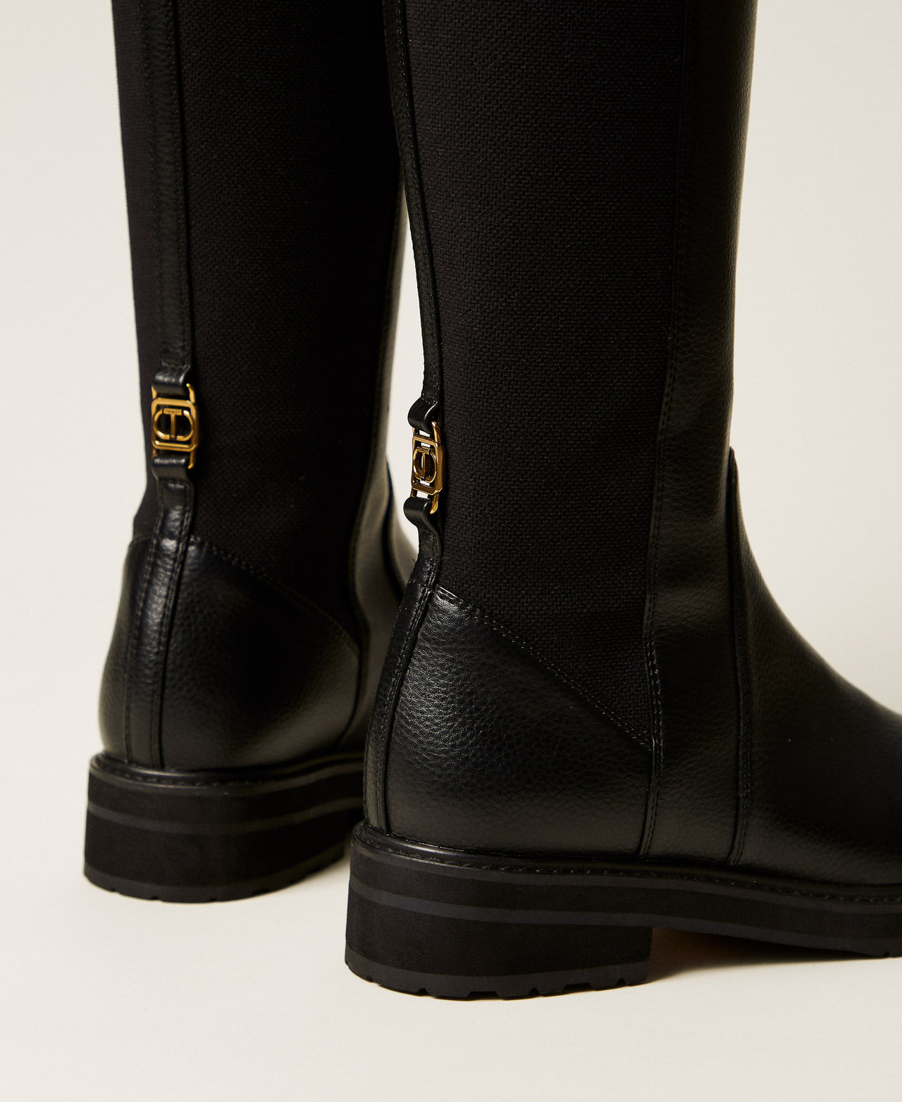 High boots with elastic Black Woman 252TGT120_00006_03