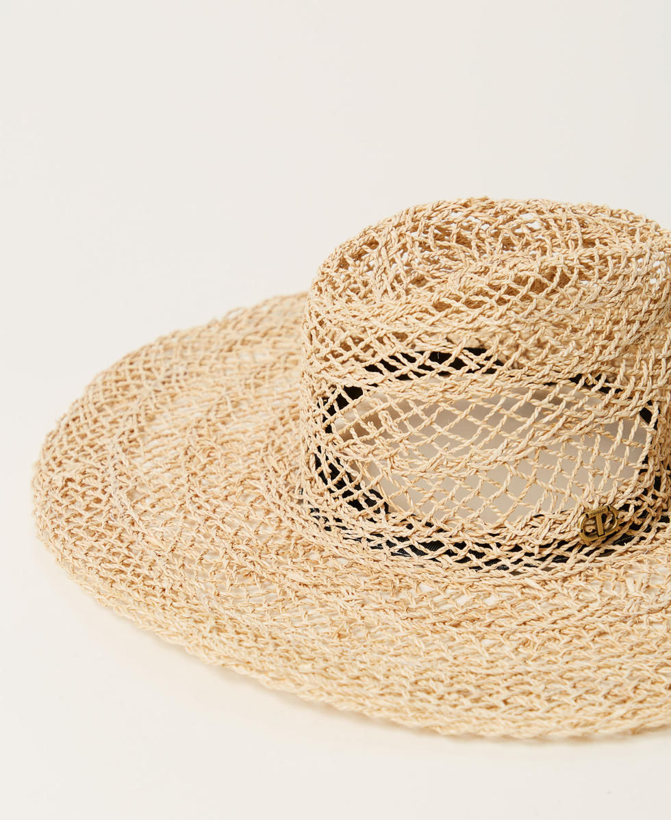 Strohhut mit breiter Krempe Stroh Frau 251TO5501_00193_02