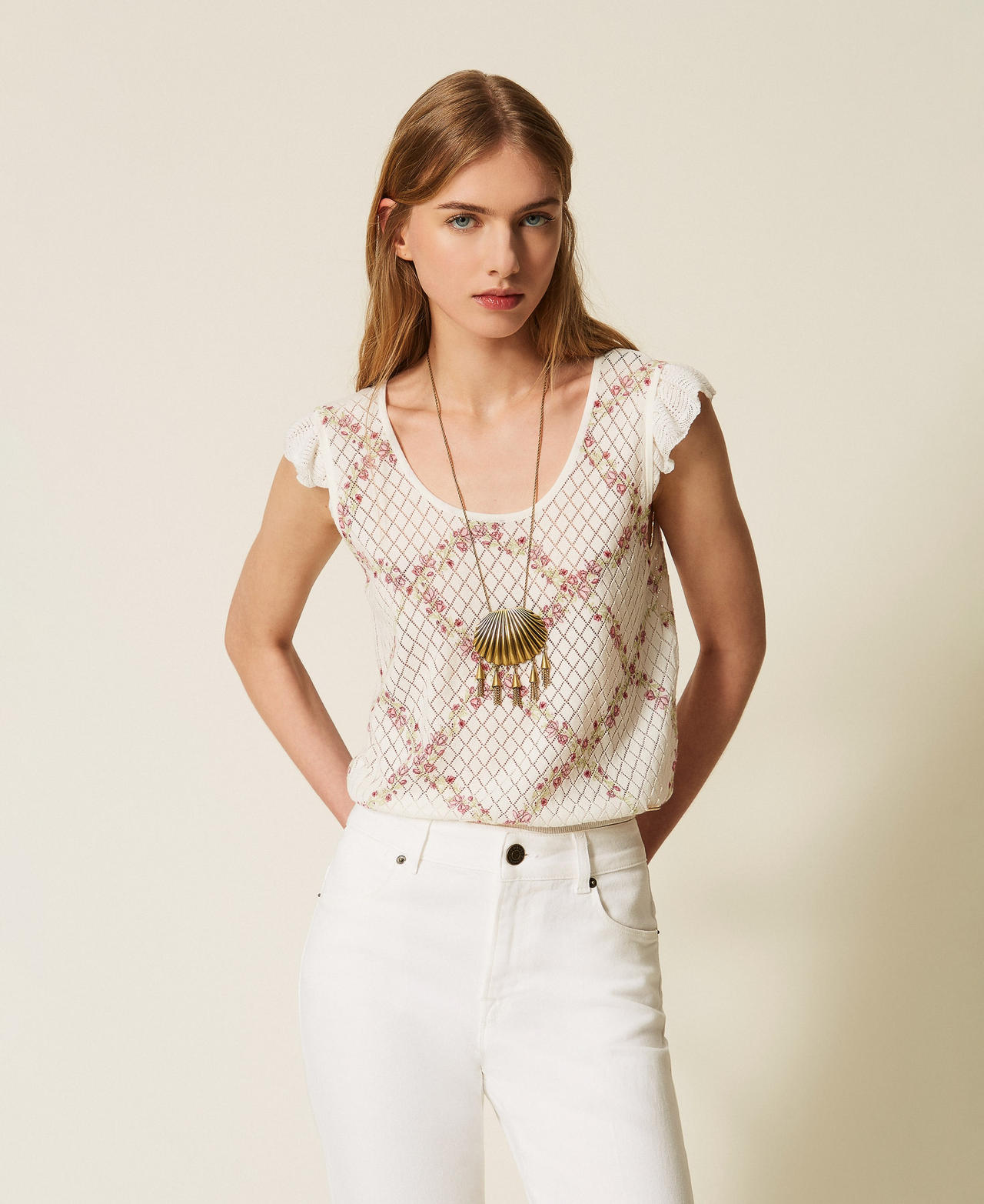 Twinset Top double usage en maille