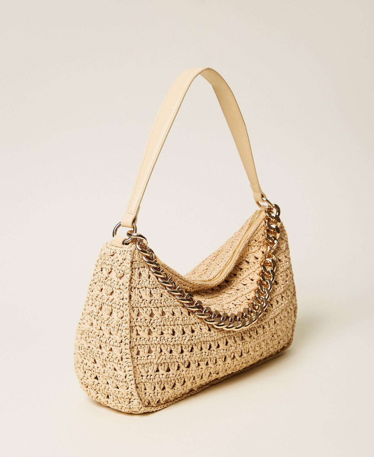 Large crocheted raffia Liliane bag Straw Woman 261TD8080_00193_02