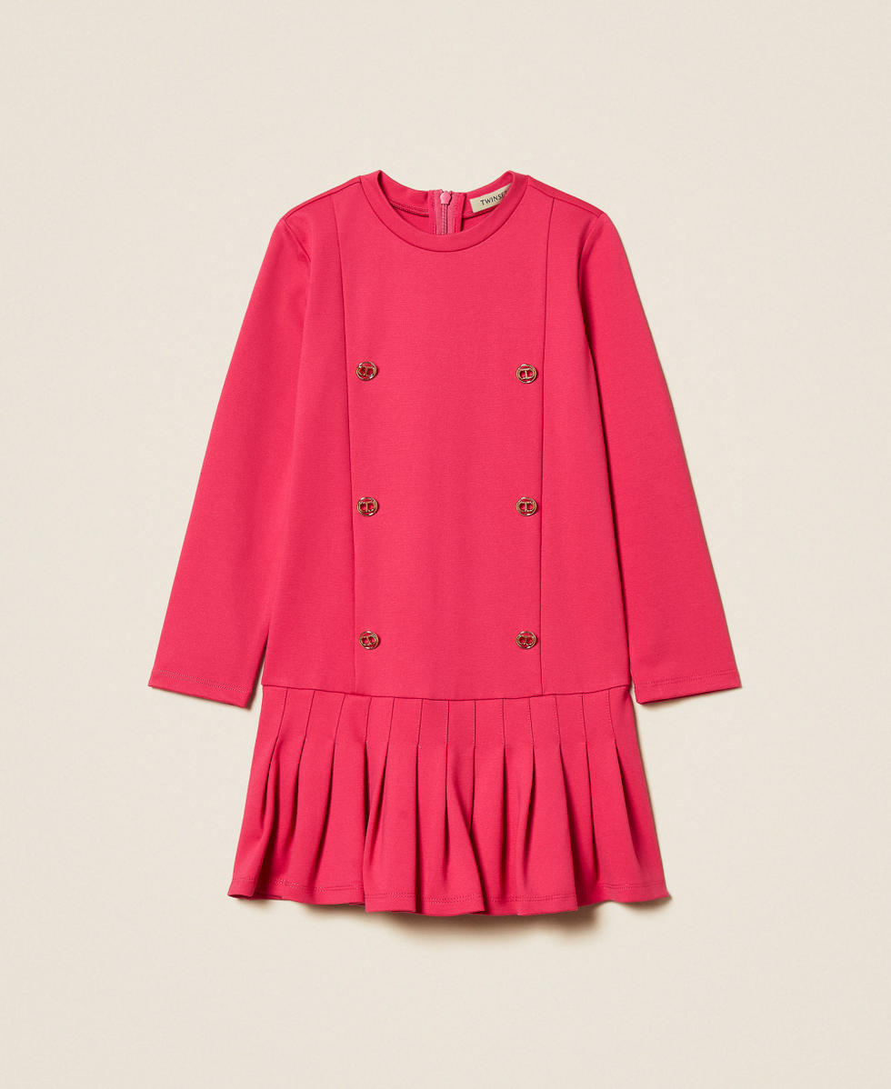 Robe courte pour fille avec boutons Oval T