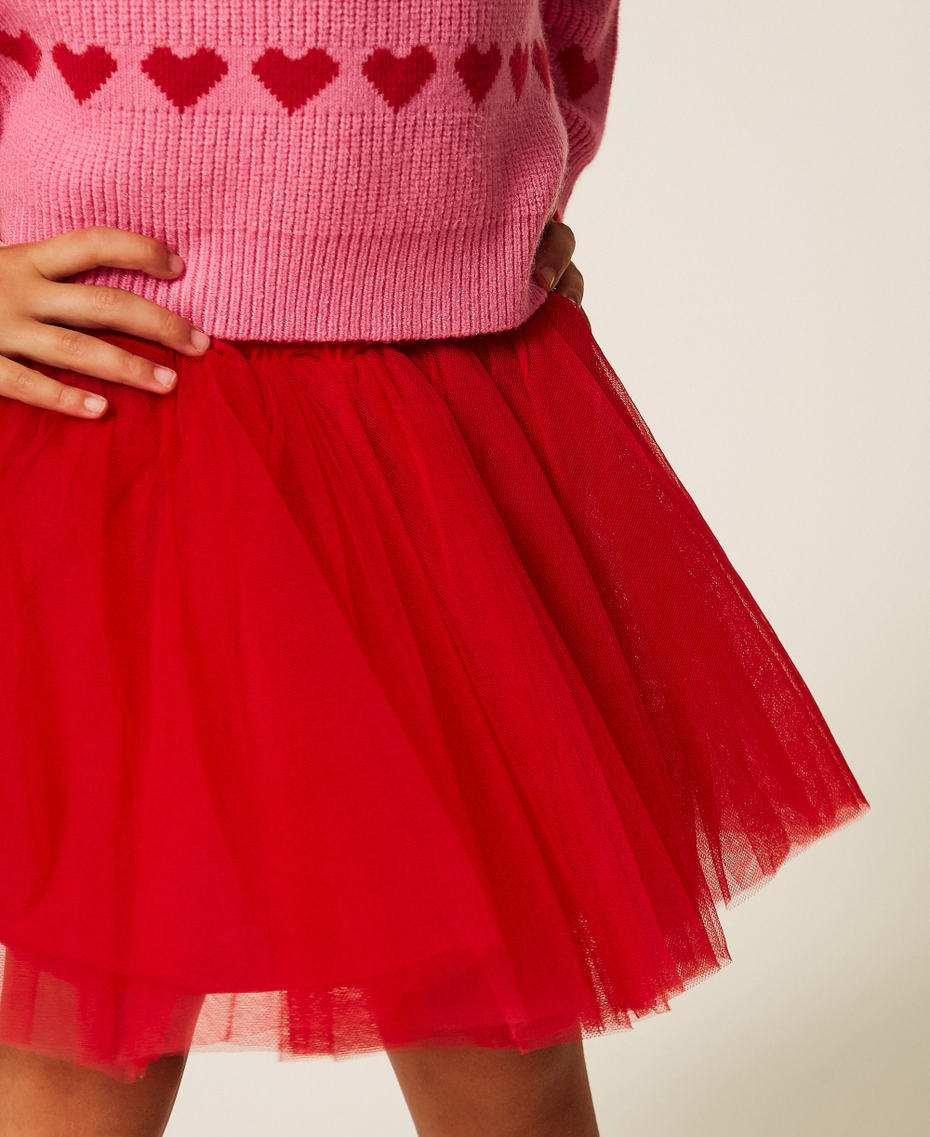 Falda corta baby de tul Rosa "Magenta" Ni&ntilde;a 262GB2090_00681_04