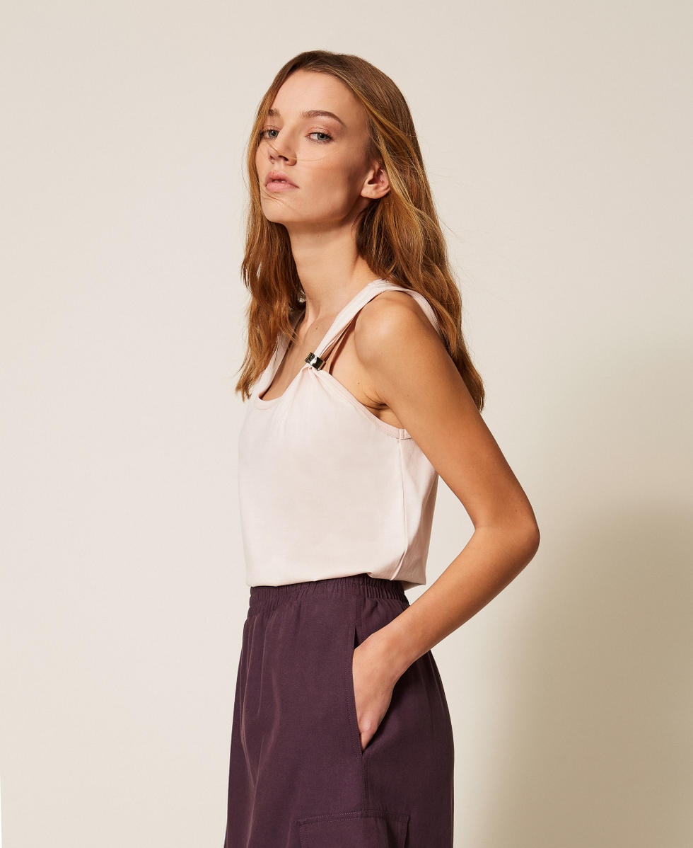 Top slim avec clip Sable Rose Femme 261TE2101_00570_02