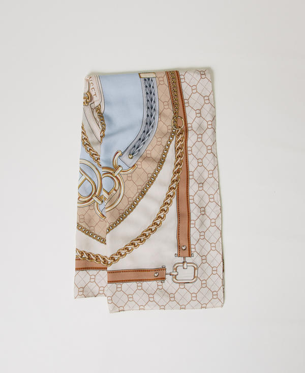 Printed kefiah with Oval T