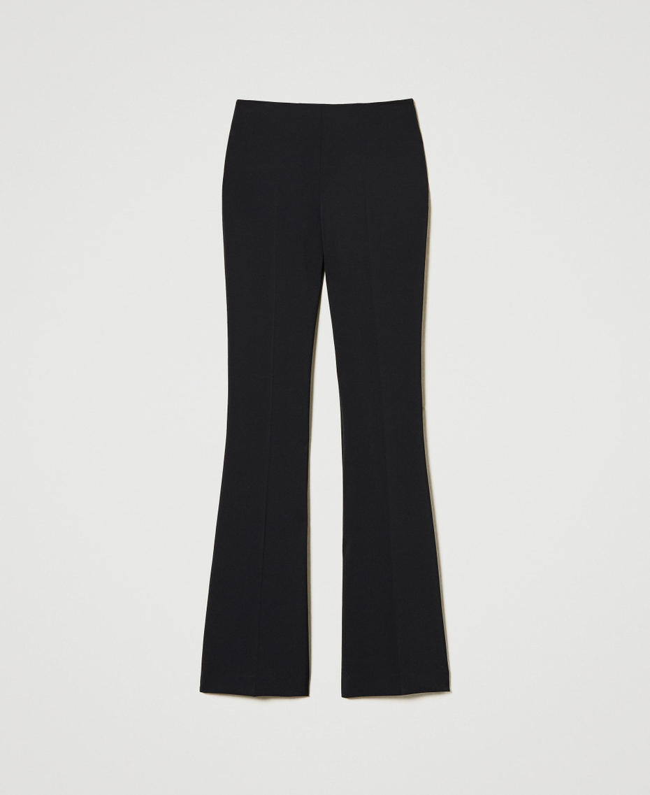 High waist flared trousers Black Woman 242TT2113_00006_S0