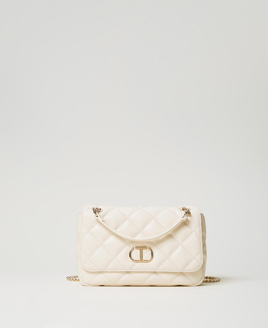 Borsa a tracolla ‘Audrey’ grande trapuntata Madreperla Donna 251TB7372_00059_01
