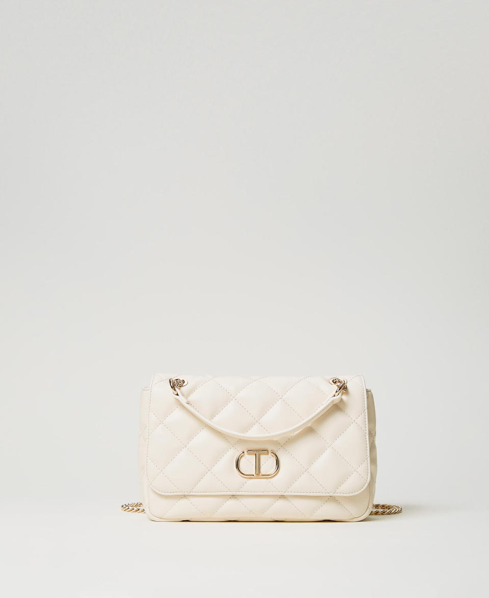 ‘Audrey’ large quilted shoulder bag Mother Of Pearl Woman 251TB7372_00059_01