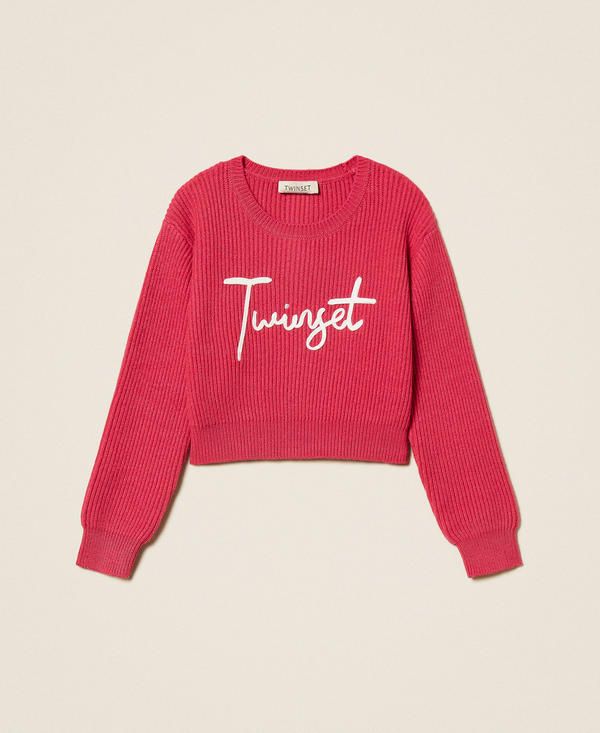 Pull pour fille avec logo brodé