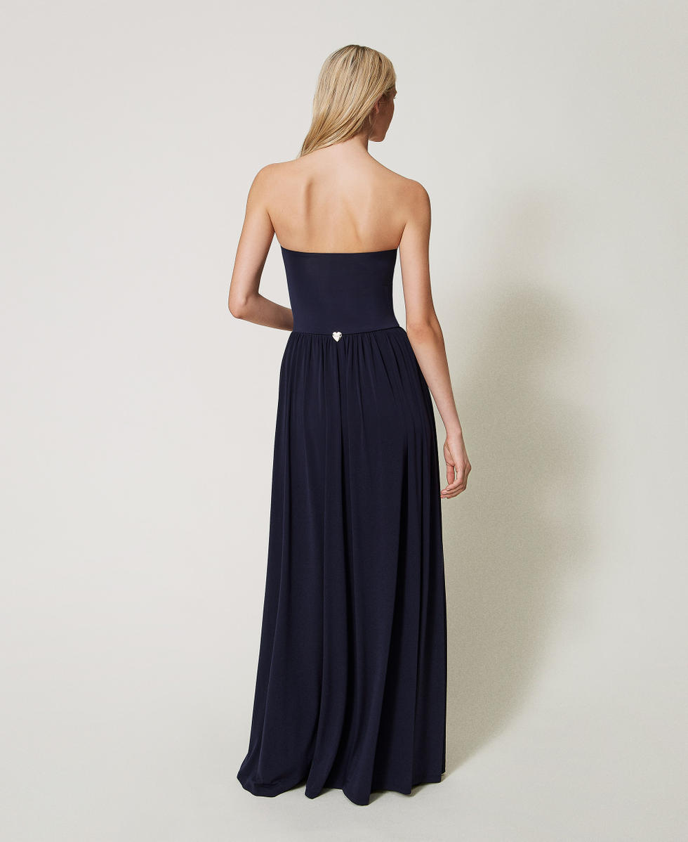 Abito-gonna con arricciatura Classic Blue Donna 251LM2MBB_11956_03