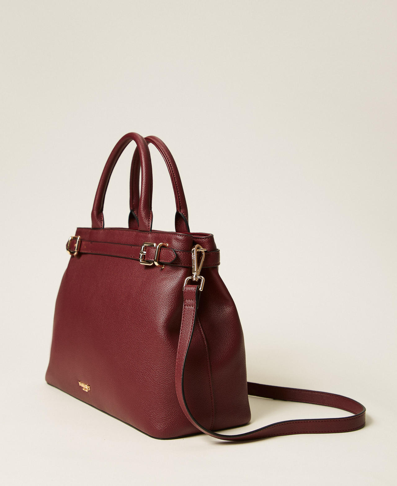 Borsa shopper con fibbie e tracolla Viola "Winetasting" Donna 252TB7011_05609_02