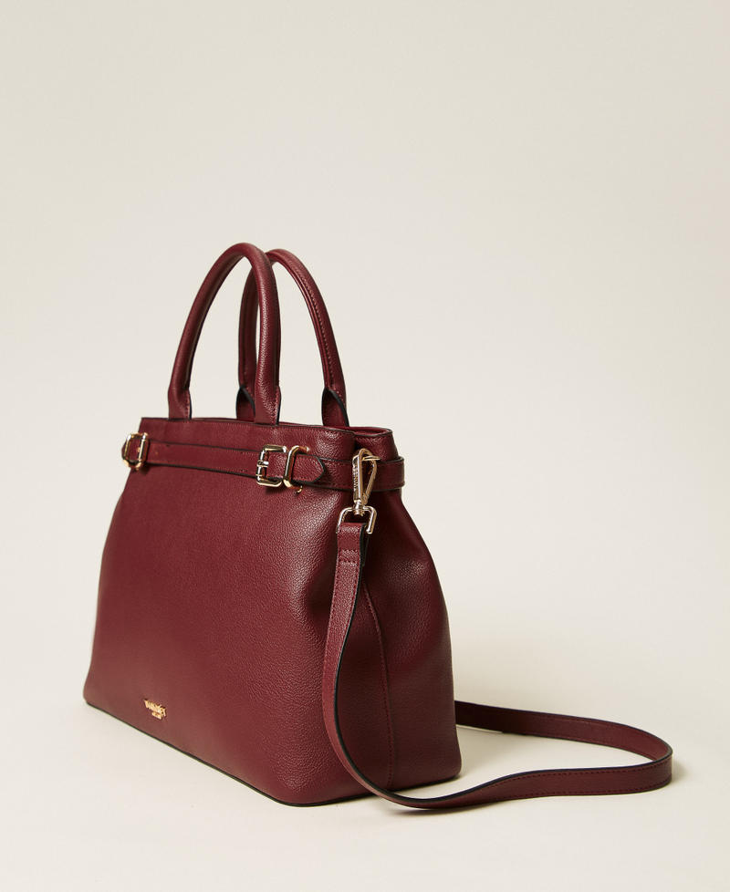 Borsa shopper con fibbie e tracolla Viola "Winetasting" Donna 252TB7011_05609_02