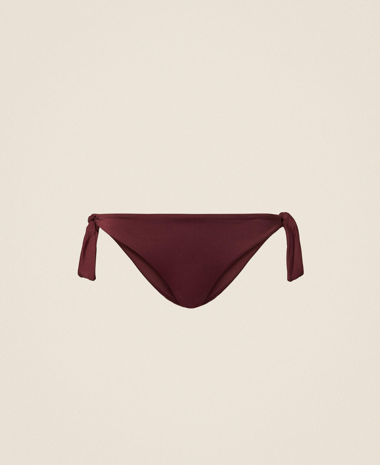 Twinset Women's "Wine Tasting" Purple Bikini Thong With Logo