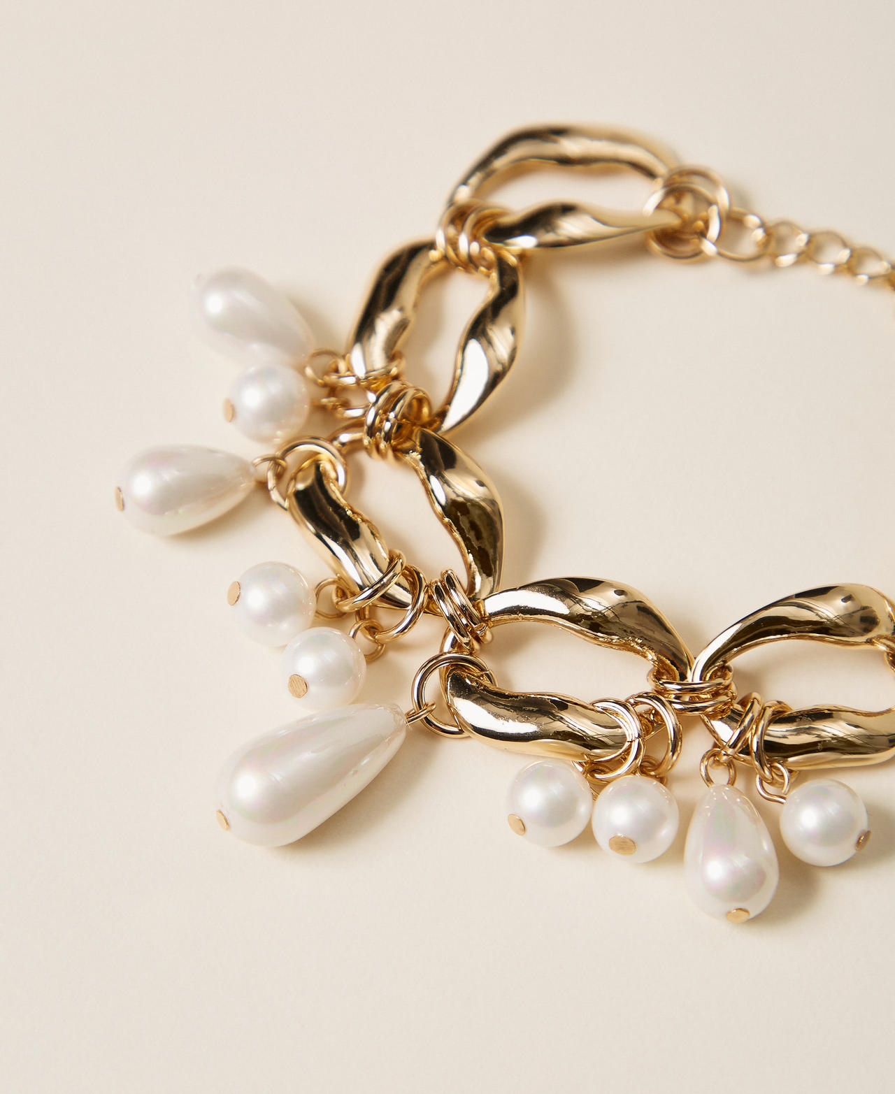 Chain bracelet with pearls New Gold Woman 262TA4710_10630_02