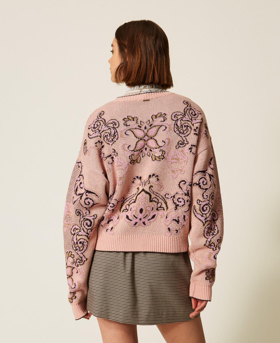 Pull en laine m&eacute;lang&eacute;e jacquard Jacquard Peachy Keen Femme 262TP3483_13951_03