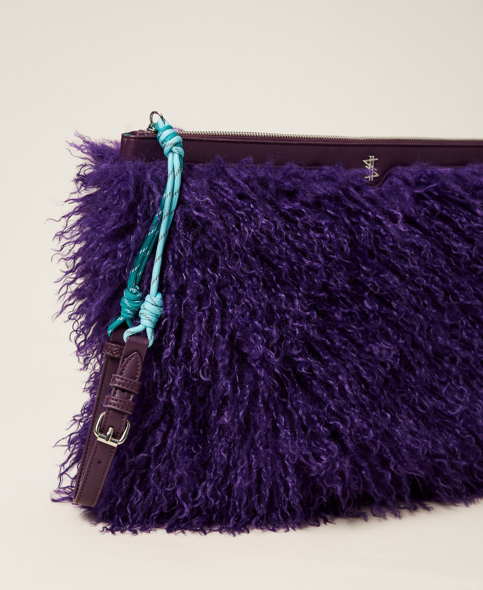 Pochette MYFO en fausse fourrure Violet &laquo;&nbsp;Royal Violet&nbsp;&raquo; Femme 252AQ8010_06262_02