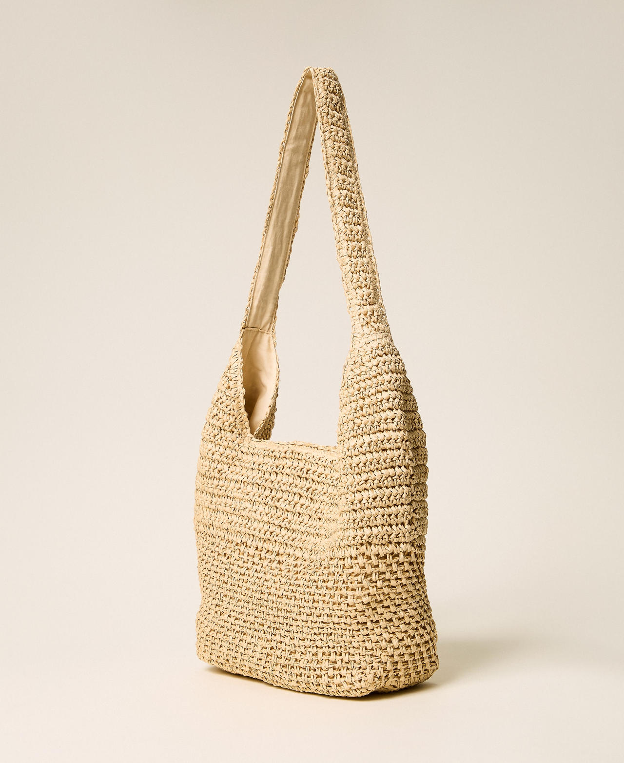 Crochet raffia hobo bag Straw Woman 261TD8310_00193_03