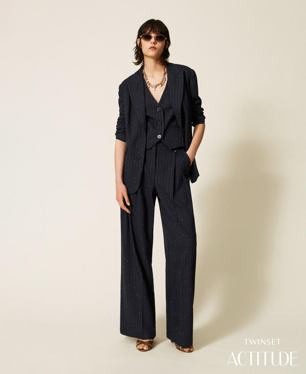 Pantalon palazzo ray&eacute;