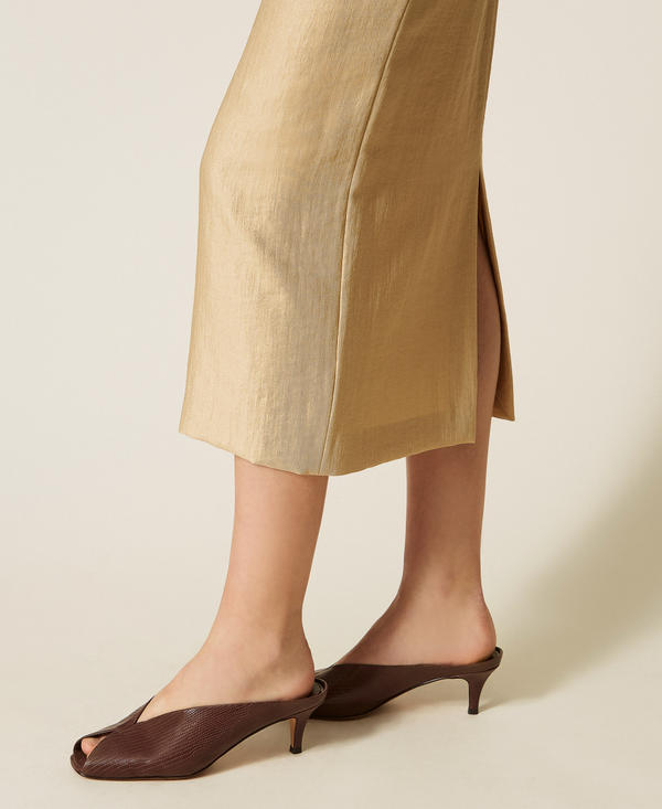 Scarpe mules in pelle