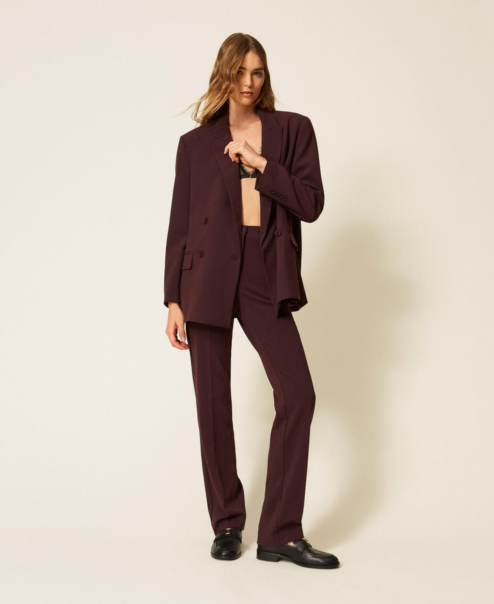 Pantalones pitillo con bolsillos Morado &laquo;Winetasting&raquo; Mujer 262TF2011_05609_02
