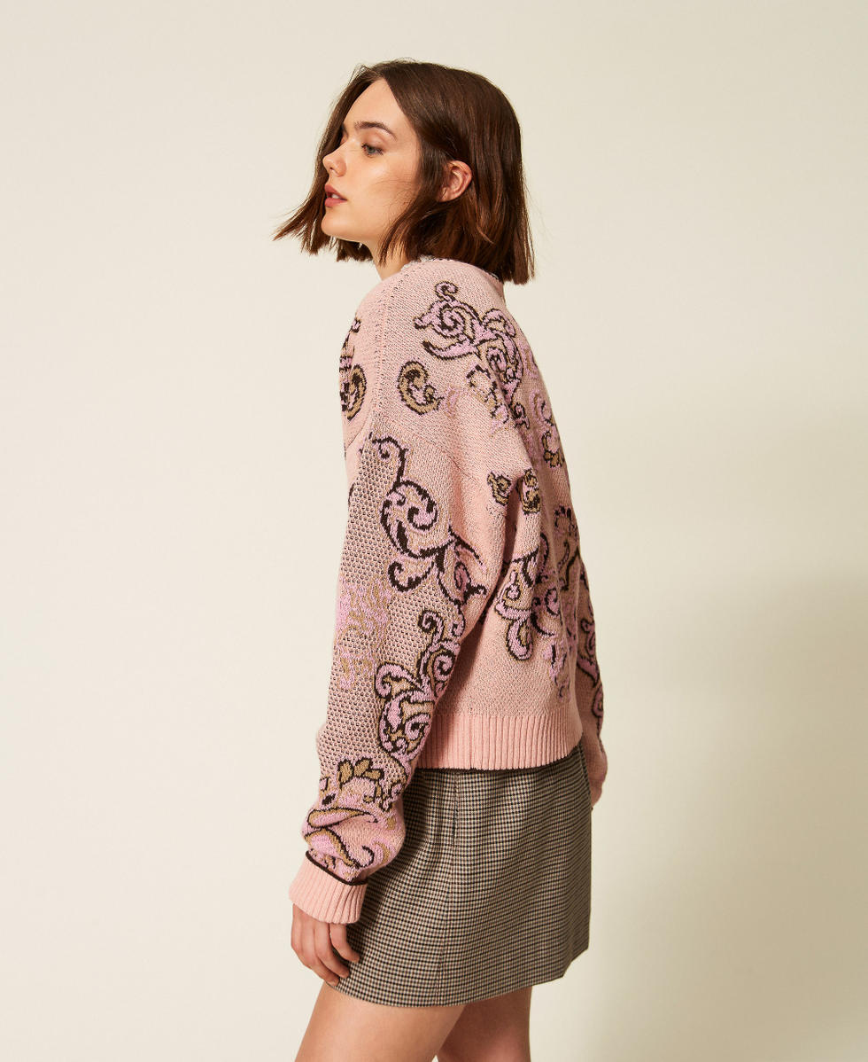 Pull en laine m&eacute;lang&eacute;e jacquard Jacquard Peachy Keen Femme 262TP3483_13951_02