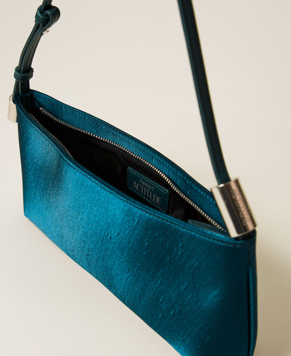 Shantung shoulder bag Green Heron Woman 252AA7010_12557_04