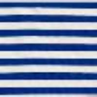 Pochette aus Canvas Streifen Mittelmeerblau/Off White Frau 13474_C