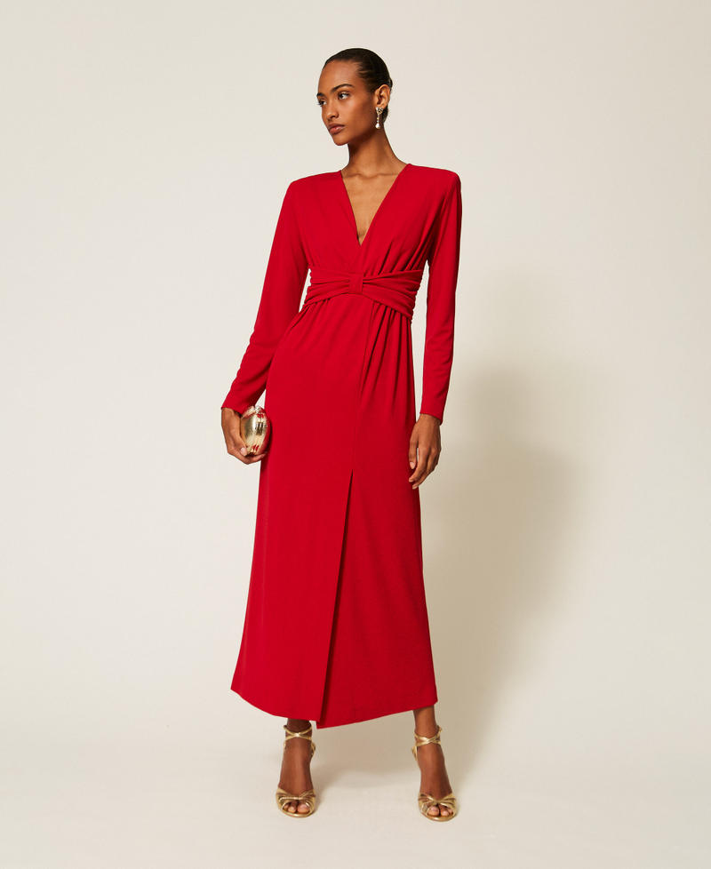 Long dress with draping Bloody Mary Woman 262TT2412_13464_01
