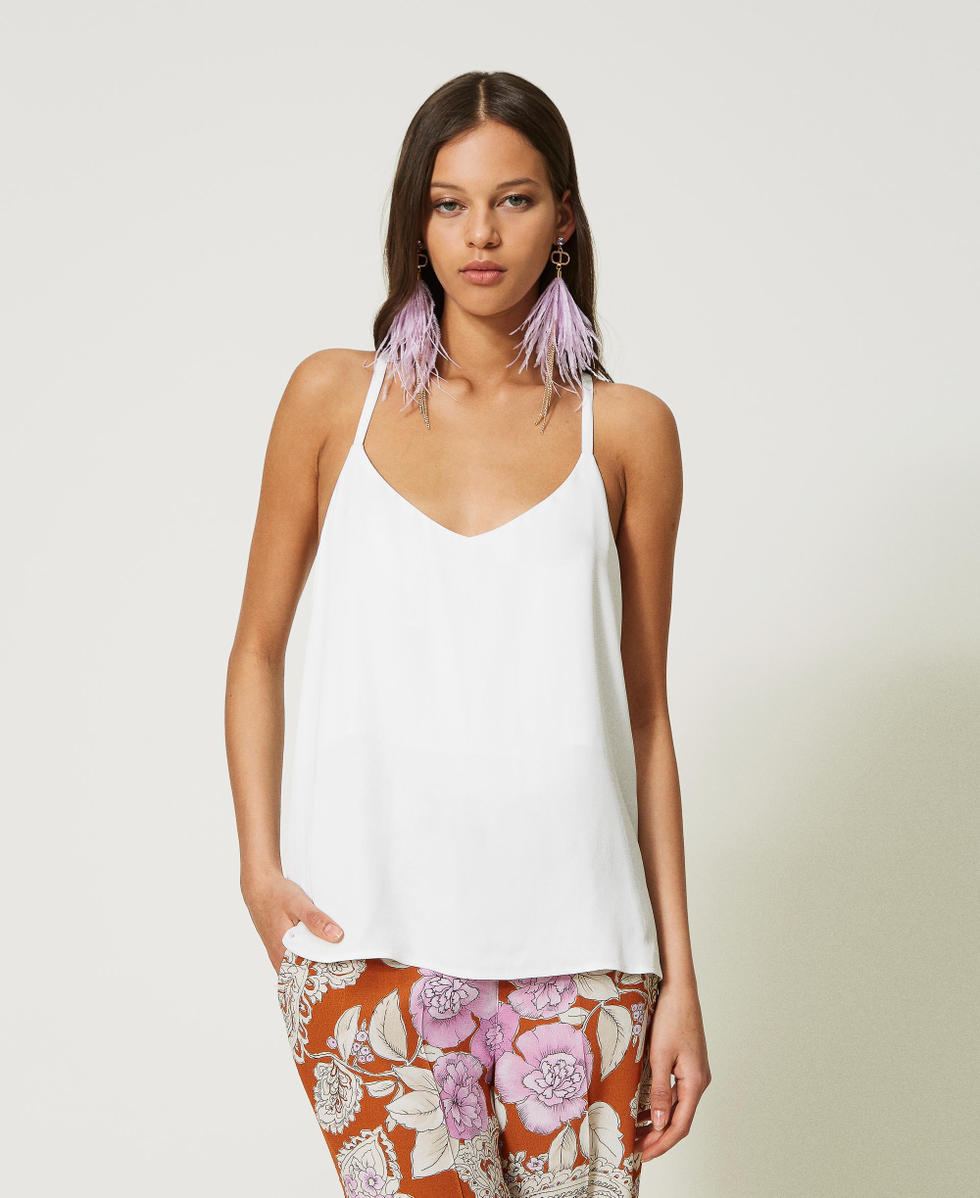 Satin top White Snow Woman 232TP2157_00282_01
