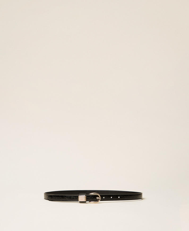 Belt with metal loops Black Woman 262TA4520_00006_01
