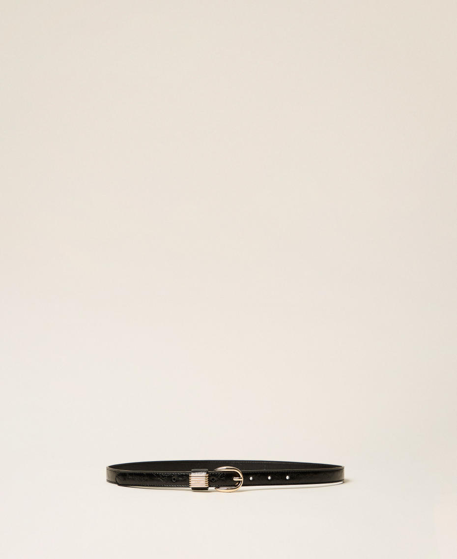 Belt with metal loops Black Woman 262TA4520_00006_01