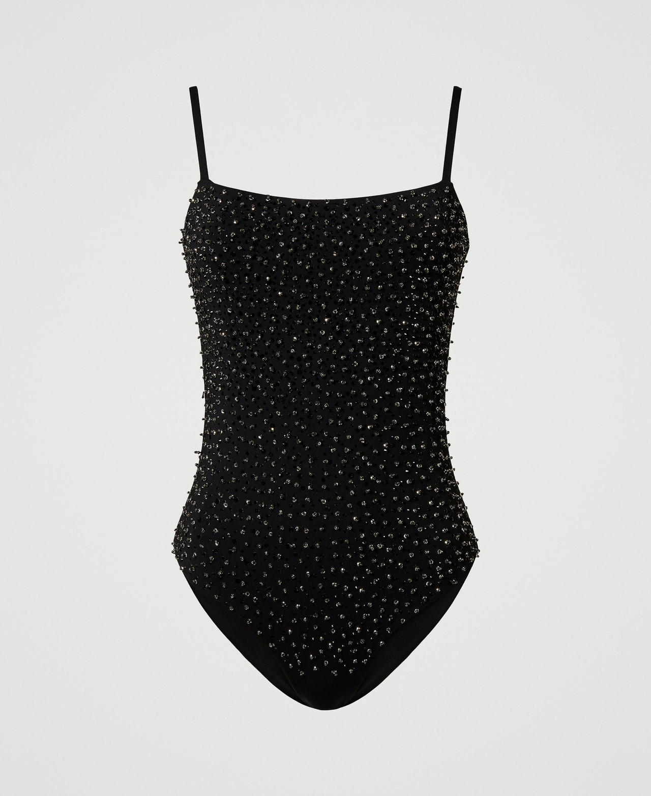 One-piece swimsuit with embroidery Black Woman 251LBMA00_00006_0S