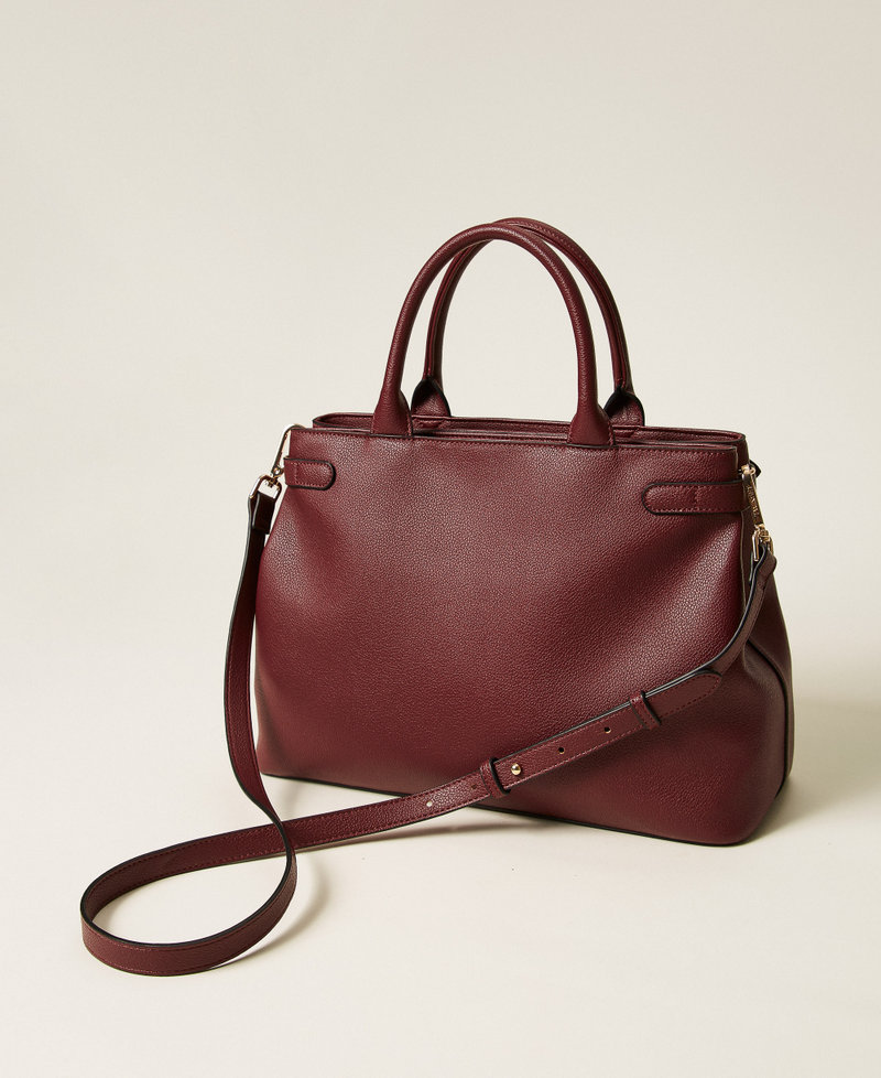 Borsa shopper con fibbie e tracolla Viola "Winetasting" Donna 252TB7011_05609_03