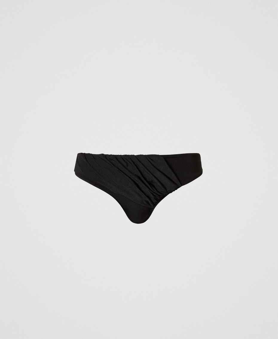Rouched bikini briefs Black Woman 251LBMC66_00006_S0