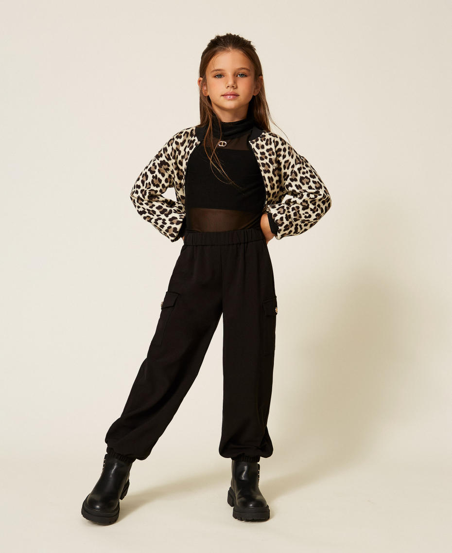 Flannel joggers Black Girl 252GJ2273_00006_01