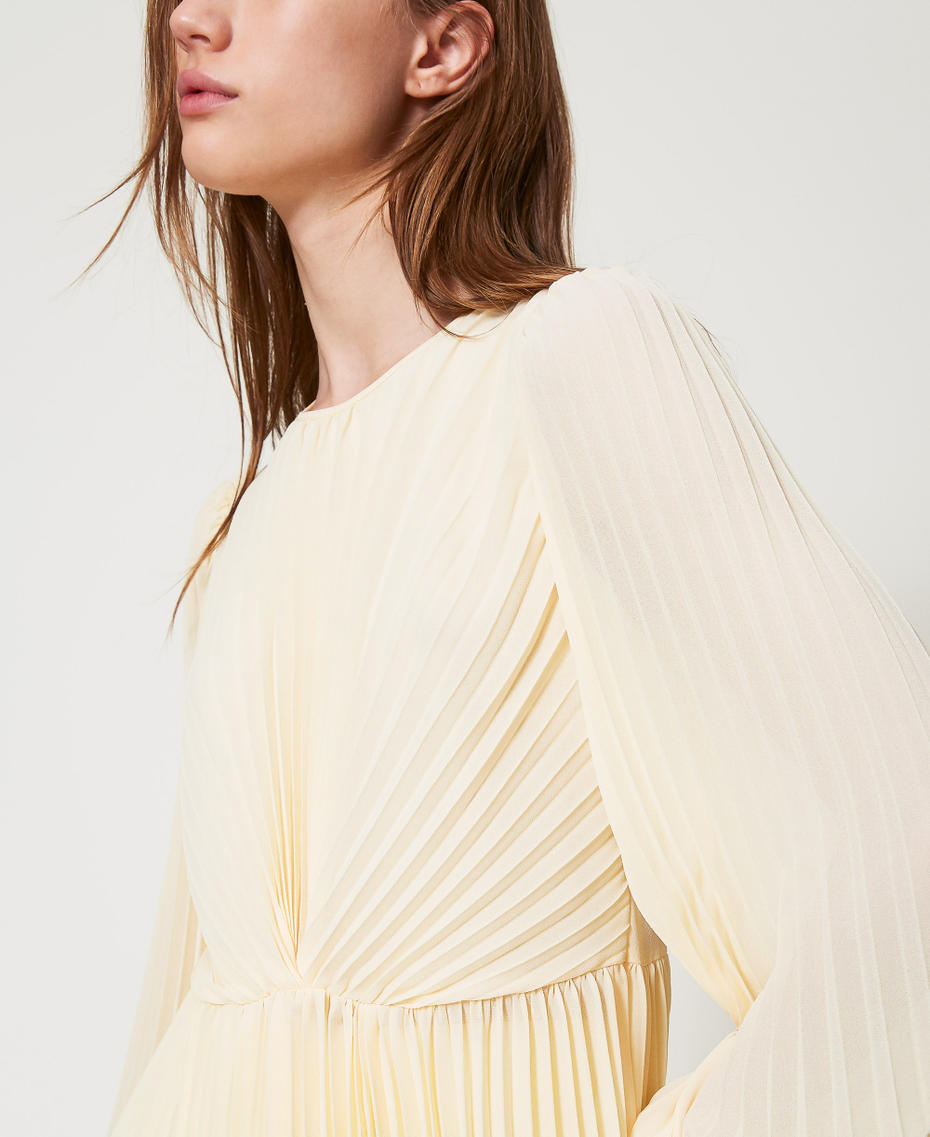 Blusa in georgette plissé Vanilla Donna 251TP2333_12143_04