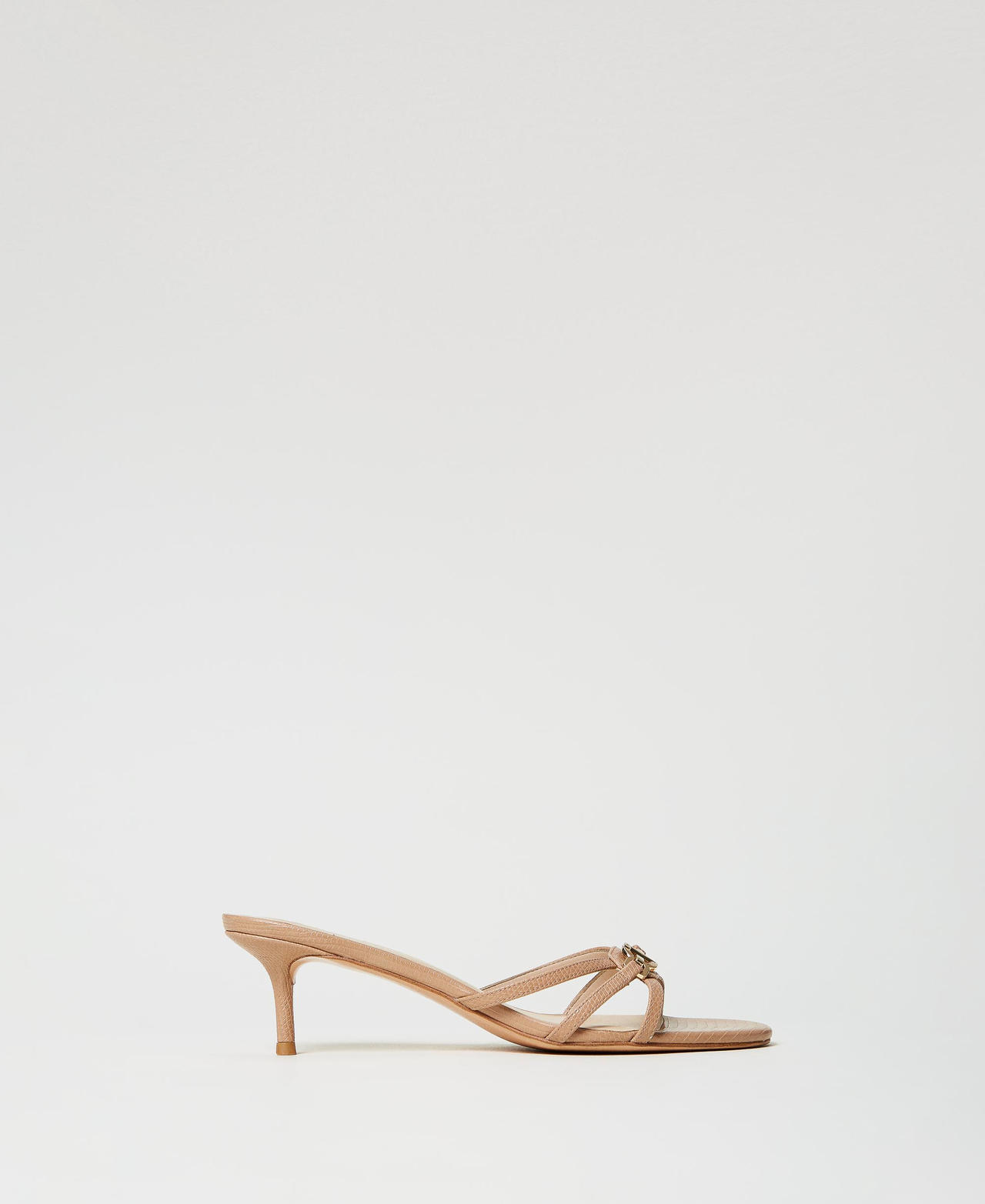 Mules with Oval T Camel Woman 251TCP102_00044_01