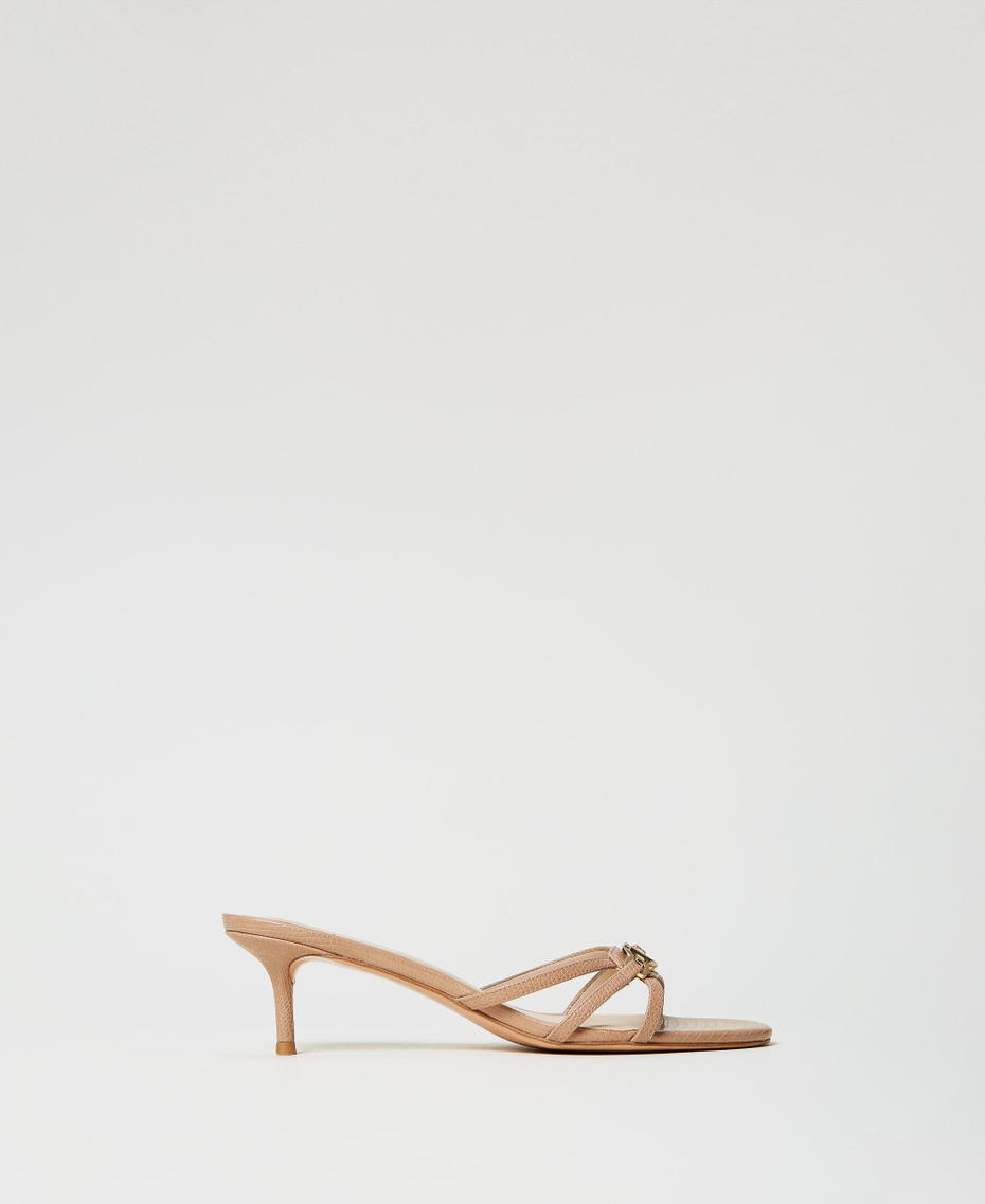Mules with Oval T Camel Woman 251TCP102_00044_01