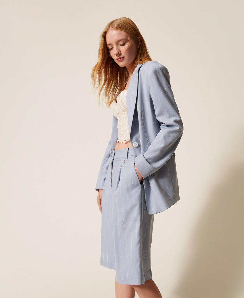 Pin stripe blazer Skyline Pinstripe Woman 261AP2170_13284_02