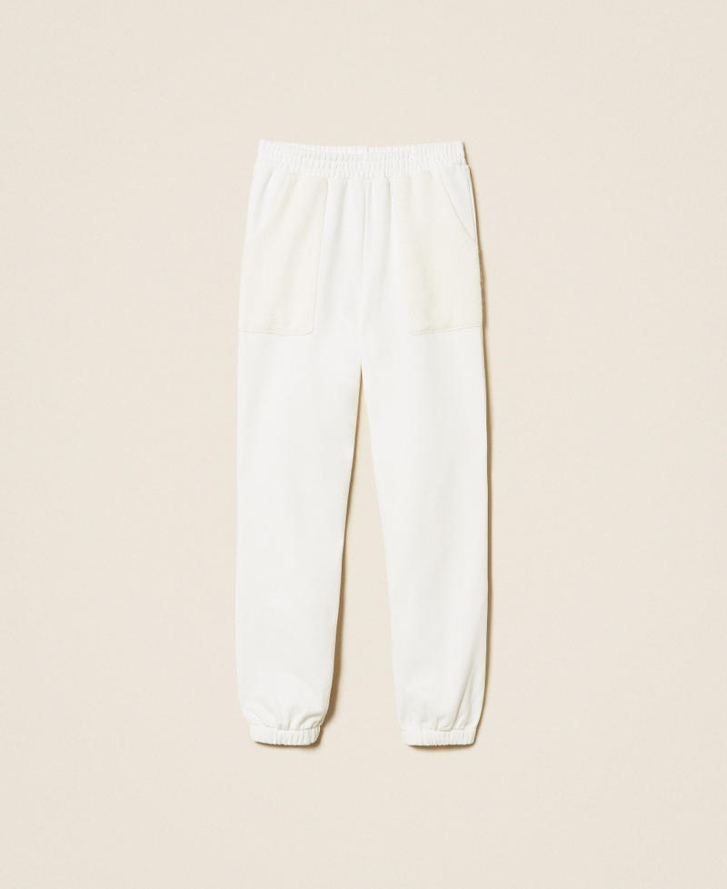 Knit and fleece joggers Off White Woman 252LL2CFF_00526_S0