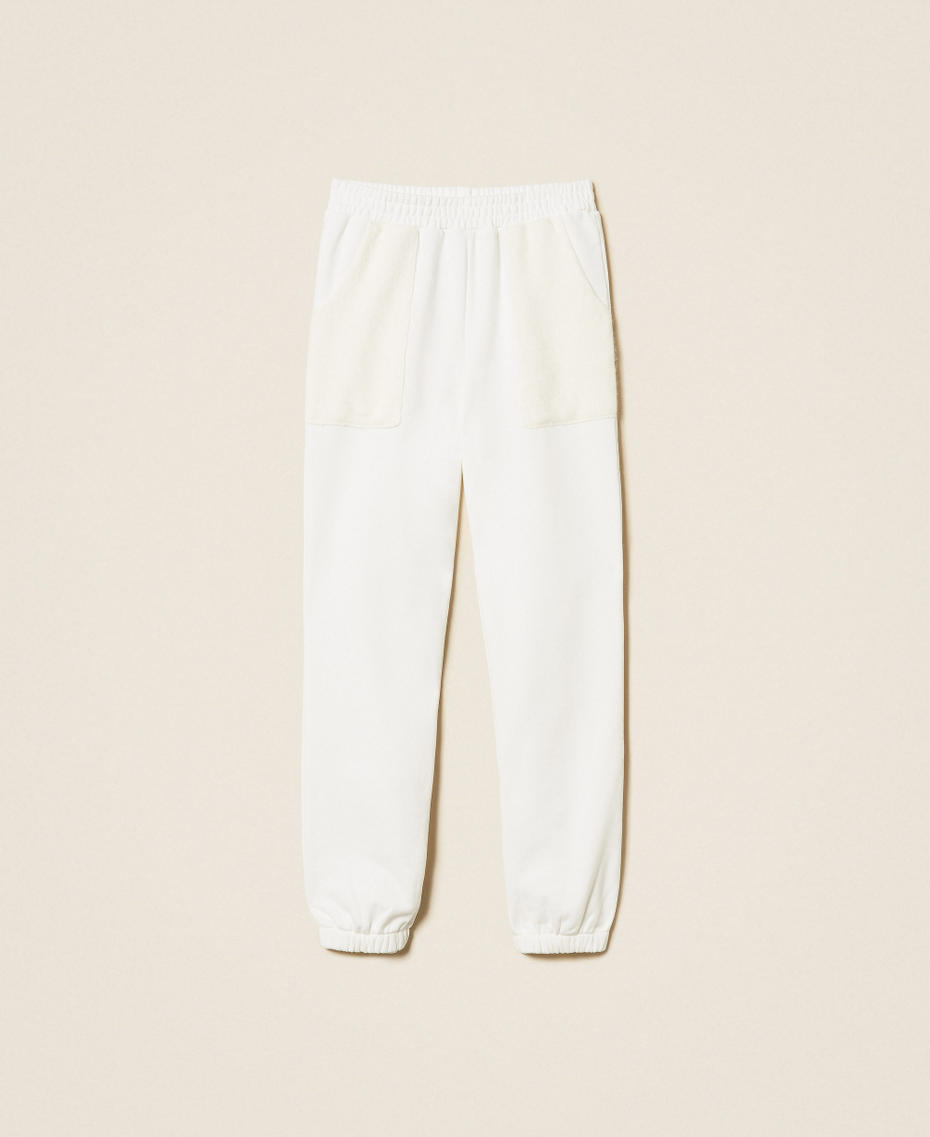 Knit and fleece joggers Off White Woman 252LL2CFF_00526_S0