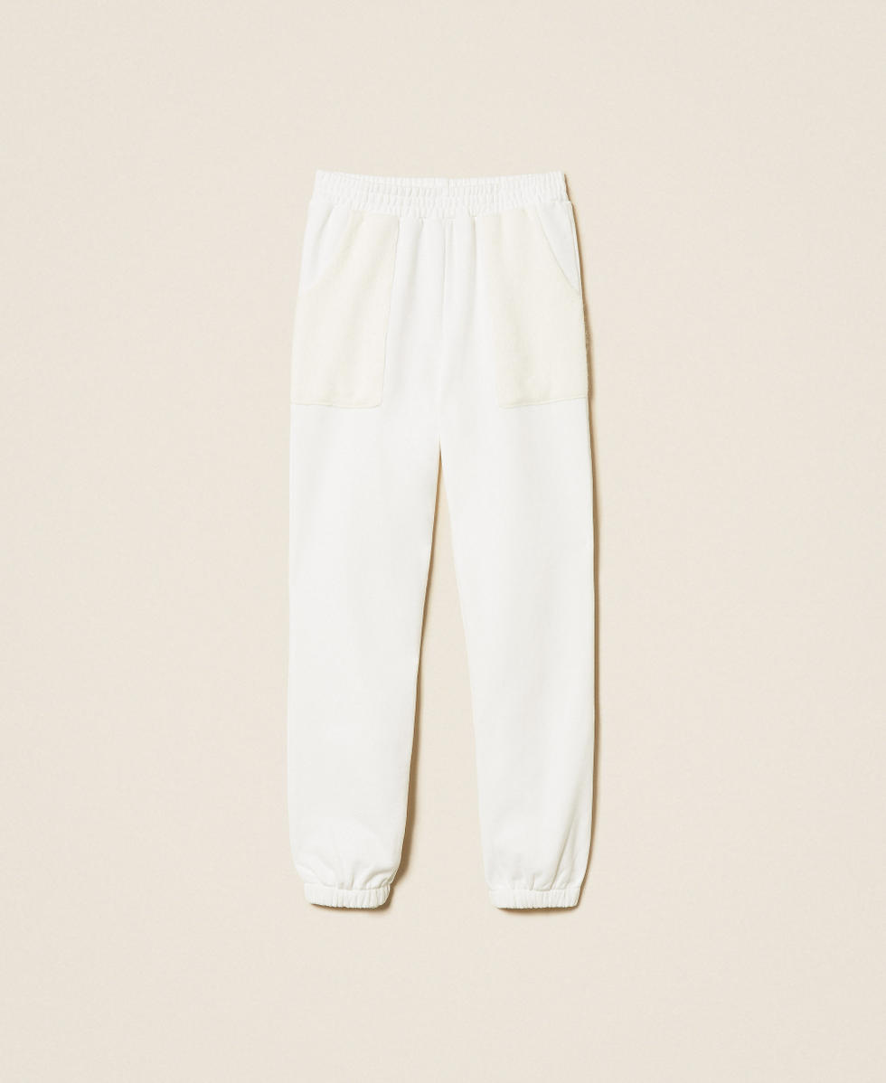 Knit and fleece joggers Off White Woman 252LL2CFF_00526_S0