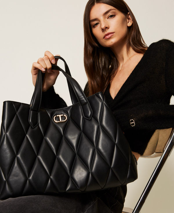 Borsa shopper trapuntata