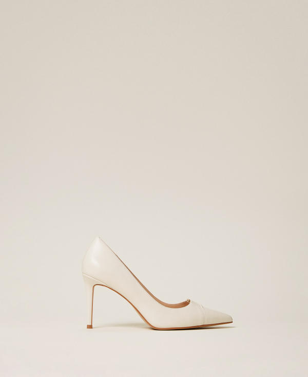 Hohe Pumps aus Leder