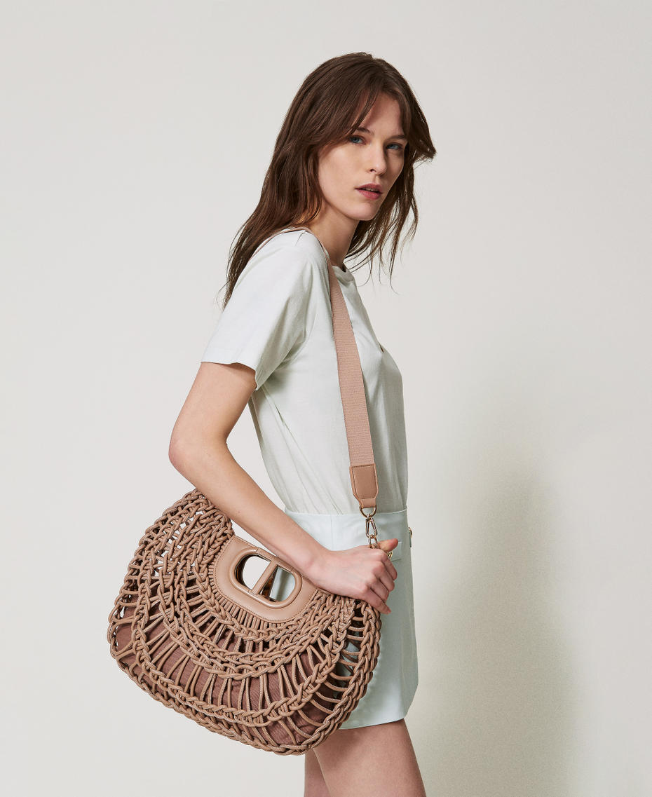 Shopper „Lila“ mit „Oval T“-Henkel Natur Weiß Frau 251TD8190_00497_0T