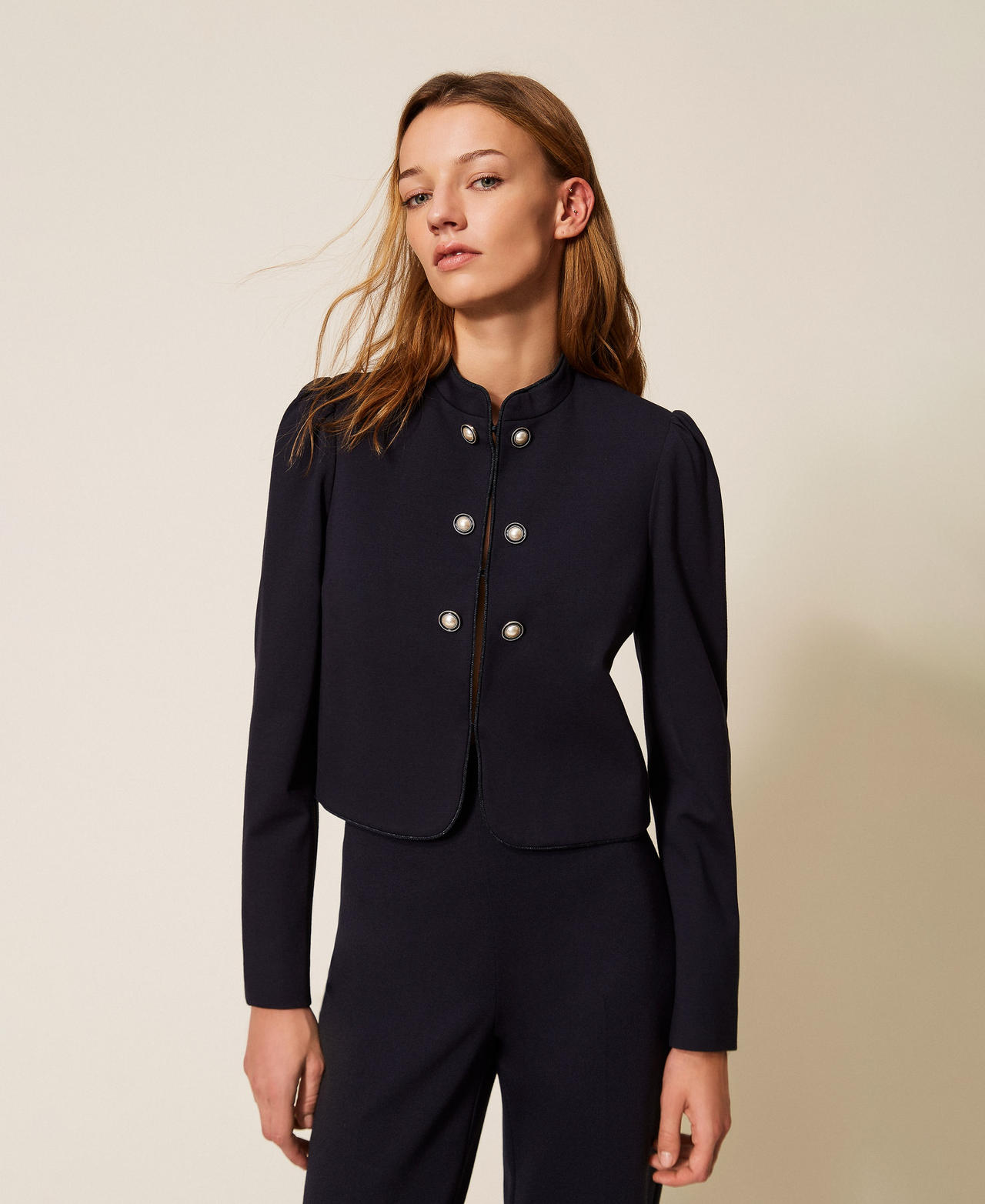 Blouson avec boutons décoratifs