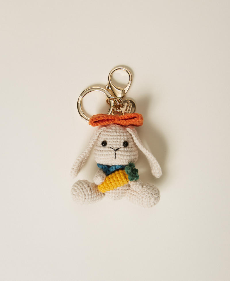 Rabbit crochet key ring "Parchment" Beige Woman 261TH7046_07222_01